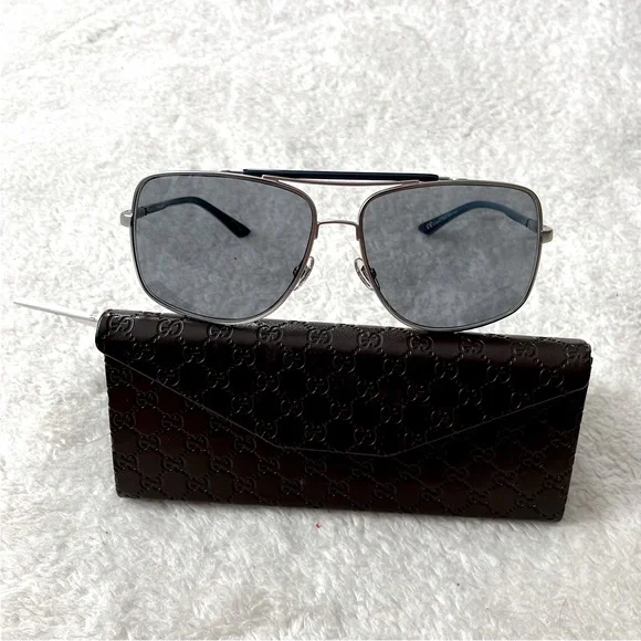 Gucci | Accessories | Nwb Authentic Gucci Mens Aviator Metal  display picture 2